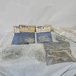 7 Sets of Vintage Stanley, 22-7122, Pin-on Hooks 14 per Each Pkg NOS - Picture 1 of 10