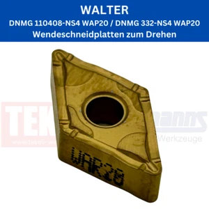 7 x WALTER DNMG 110408-NS4 WAP20 / DNMG 332-NS4 WAP20 für Stahl & Guss - Picture 1 of 1