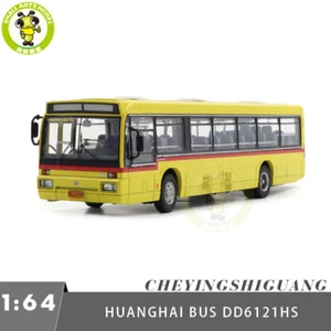 1/64 Huanghai City Bus DD6121HS giallo pressofuso modello auto giocattolo regali - Foto 1 di 14
