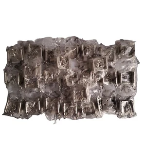 Lot of 25 Pairs (50pcs) Self Closing OVERLAY Flush Cabinet Hinges - Satin Nickel - Picture 1 of 5