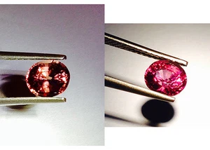 1.82cts Natural Unheated Brown to Pink Color Change Garnet Oval Loose Gemstone - Picture 1 of 3