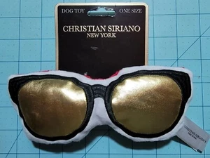 Christian Siriano Brand: Sunglasses Shaped Soft Dog Toy - Brand New & Free Ship - Picture 1 of 9