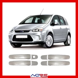 FORD C-MAX COMPATIBLE 2010-2019 POIGNÉE DE PORTE 4 PORTES EN ACIER INOXYDABLE - Imagen 1 de 10