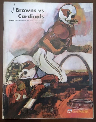 1967 CLEVELAND BROWNS NFL FOOTBALL PROGRAM vs. ST. LOUIS CARDINALS MUNICIPAL - Image 1 of 4