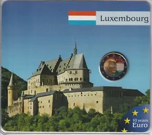 MDS LUXEMBURG 2 EURO 2010 "HENRI + WAPPEN" IM BLISTER - Bild 1 von 2