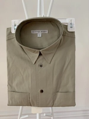 Geoffrey Beene Men 2 Pocket Shirt Easy Care, size Large,100% Cotton - Image 1 of 2