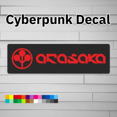 Cyberpunk Arasaka Vinyl Decal (Sticker, Car laptop window tumbler water bottle) - Image 1 of 4