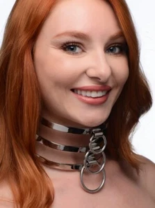Trinity Stainless Steel Locking Restraints Collar Master Series Sub Dom Slave NR - Picture 1 of 10