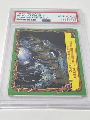 1981 OPC Raiders Of The Lost Ark #12 Richard Edlund Signed Auto PSA DNA - Image 1 of 4