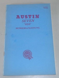 Manual De Instrucciones Austin Seven (Mini) Incl. Countryman + Van Stand 1961 - Imagen 1 de 1