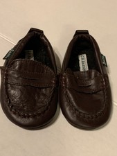 Bass Brown Leather Size 3 Infant Loafers