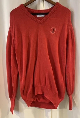 Harbour Town Golf Links Pickering V-Neck Sweater Logo Red Men’s Size Large - Image 1 of 4