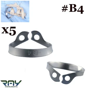 Dental Hygeni Universal Bicuspids Premolar Brinker #B4 Rubber Dam Clamps X5 - Picture 1 of 5