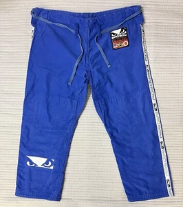 Bad Boy Pro Series Jiu-Jitsu Gi Pants Blue BJJ Cotton Adult Unisex Size A1 - Picture 1 of 11
