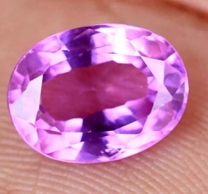 Atemberaubender natürlicher lila-rosa Alexandrit 6,40 ct zertifiziert behandelter Edelstein - Bild 1 von 7