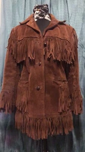 vintage wildleder fransen jacke damen - Bild 1 von 6