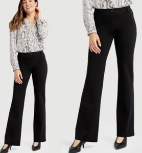 NUEVO CON ETIQUETAS Betabrand Corte Bota Clásico Vestido Pantalón Yoga Negro Talla XS Mujer Informal - Imagen 1 de 10