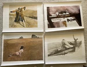 Lotto di stampa artistica grande vintage Andrew Wyatt - Foto 1 di 14