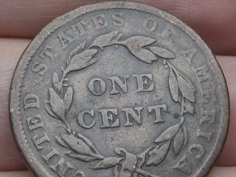 1839 Booby Head Large Cent Penny, Fine Details Cover