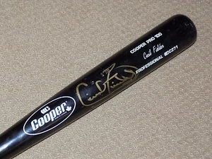 Cecil Fielder Spiel gebraucht signiert Schläger Detroit Tigers Blue Jays Yankees - Bild 1 von 6