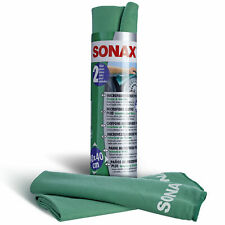 Produktbild - SONAX 2er Pack Microfasertücher Plus Innen & Scheibe Autotuch Glas Innenraum Kfz