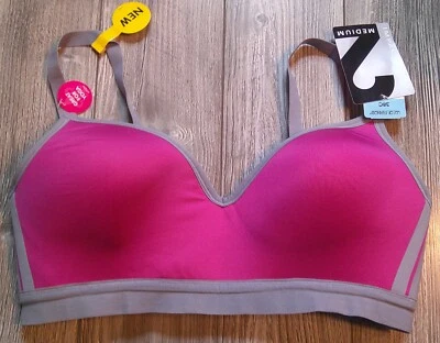 NUEVO CON ETIQUETAS "Lirio de Francia" ¡Ideal para yoga! Sujetador deportivo de impacto medio talla 38C Foto 1 de 4