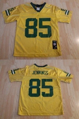 Youth Green Bay Packers Greg Jennings M (10/12) Reebok (Yellow) Jersey - Image 1 of 2