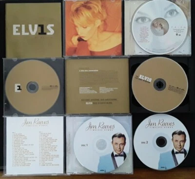 Country Music CD Lot Elvis Presley 1 Faith Hill Jim Reeves Timeless Hymns - Image 1 of 2