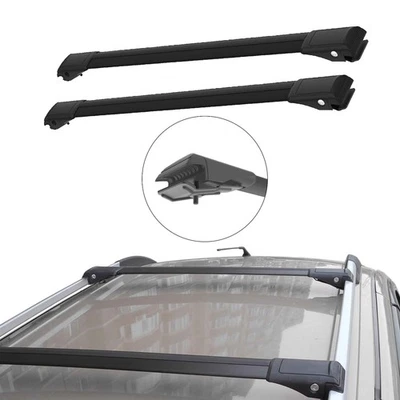 Fit BMW X3 E83 2003-2010 Roof Rack Cross Bars Raised Rails - Image 1 of 4