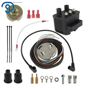 Single Fire Programmable Ignition Coil Kit 53-660 For EVO Big Twin XL Sportster - Picture 1 of 21