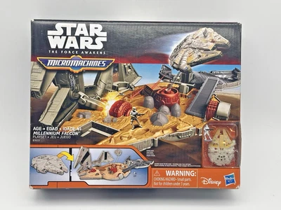 Micro Machines Star Wars the Force Awakens Millennium Falcon Playset New - Image 1 of 4