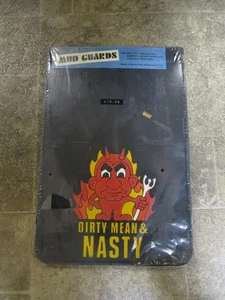 Solapas de barro vintage Dirty Mean Nasty Devil nuevas (juego de 2) 18x12 - Imagen 1 de 1