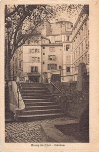 Suisse - GENÈVE - Bourg-de-Four - CARTE IMPRIMÉE SUR PAPIER VELIN - Ed. Vouga & - Picture 1 of 2