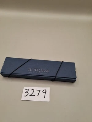 Pluma de goma azul fuente Aurora vintage con caja con acero M plumín Foto 1 de 4