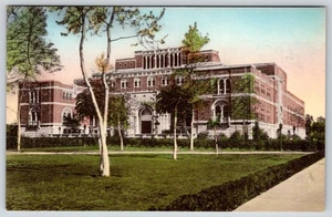 1920-30's DOHENY LIBRARY USC LOS ANGELES HANDCOLORED ALBERTYPE POSTCARD #1 - Picture 1 of 2