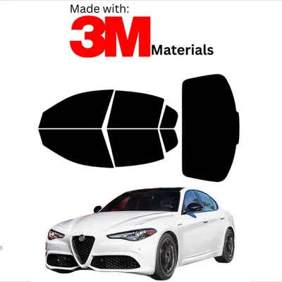 Tinte de ventana precortado para Alfa Romeo GIULIA sedán 17-23 cerámica estable hecha con 3M Foto 1 de 4