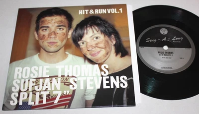 SUFJAN STEVENS / ROSIE THOMAS (Split 7") -Hit & Run Vol. 1  (2012 RSD Vinyl 45) Foto 1 de 3