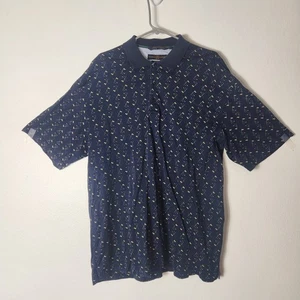 Tommy Hilfiger Golf Tee Polo Herren Größe Lg Navy Blau Preppy  - Bild 1 von 11