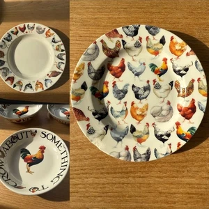 Emma Bridgewater Hen and Toast dinner plate, pasta bowl & side plates (Choose..) - Picture 1 of 25