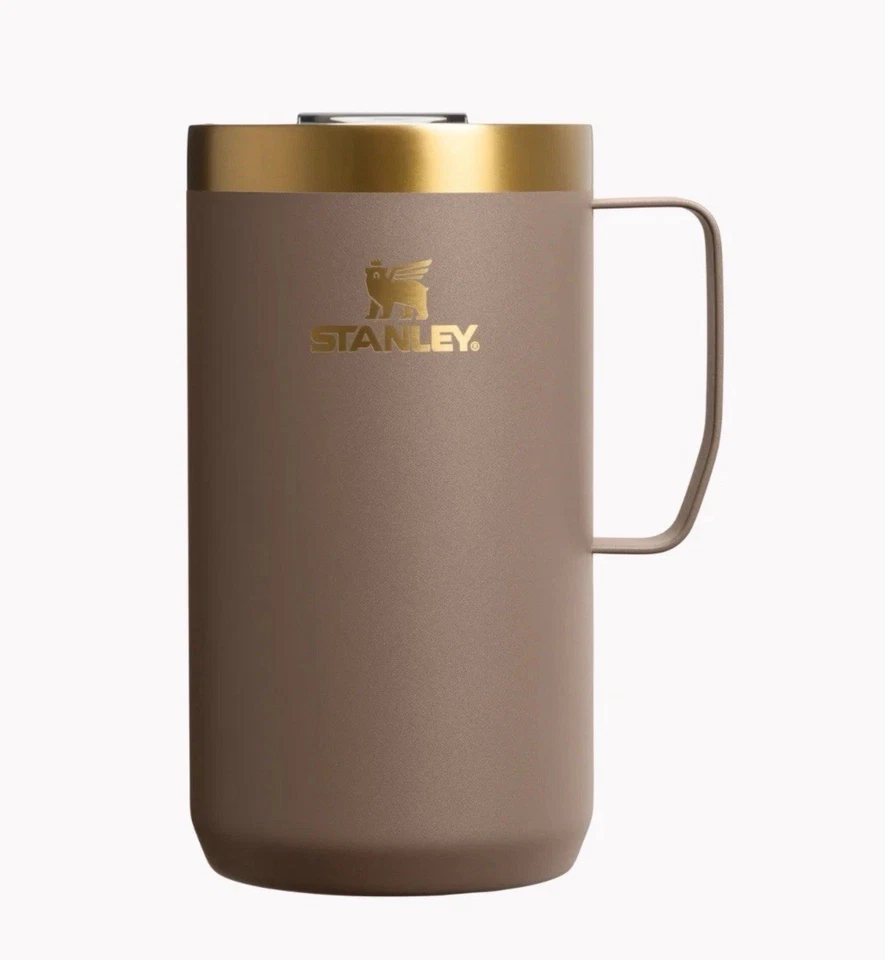 Taza de campamento Stanley 24 oz - Espresso dorado - Edición limitada - Acero inoxidable NUEVO Foto 1 de 4