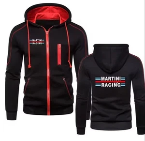 MARTINI RACING FELPA CON CAPPUCCIO UOMO MAN ABBIGLIAMENTO CASUAL SPORT RACE - Foto 1 di 7