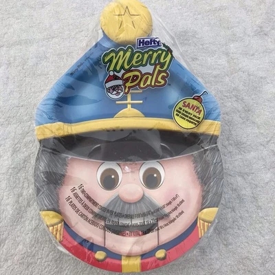 Vtg NOS Zoo Pals Hefty Kids Paper Plates Christmas Surprise 16 Pc Set Soldier - Image 1 of 4