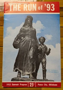 The Run of '93 1955 Libretto Programma Souvenir Ponca City OK Oklahoma - Foto 1 di 6