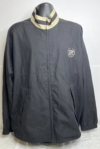 Cutter & Buck Cadillac Logo Full Zip Jacket Men’s Size XL Black/Tan - Picture 1 of 8