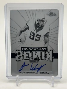 2018 Leaf Metal Draft Printing Plate Black Auto #TK-JW2 James Washington RC 1/1 - Bild 1 von 2