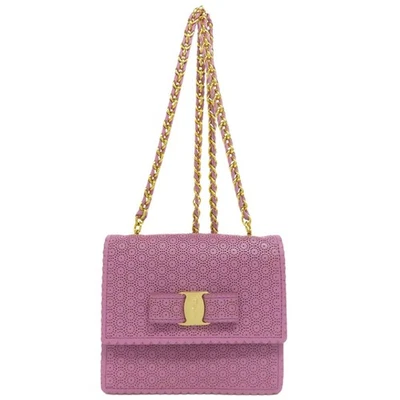 Bolso de Hombro Salvatore Ferragamo Vara Cinta Cuero Damas [Usado] Foto 1 de 4