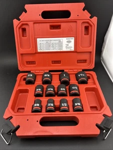 Milwaukee 1/2 Drive 12-Piece Impact Socket Set SAE 49-66-7010 - Picture 1 of 6