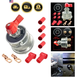 Battery Disconnect Switch Kit 12V 24V Car RV Boat Heavy Duty Isolator 300A - Picture 1 of 9