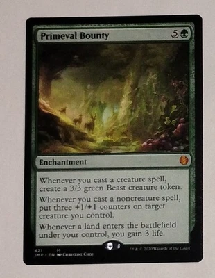 Primeval Bounty Regular 421 Mythic Rare Magic The Gathering Card MTG TCG 2020 - Image 1 of 2