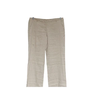 Theory Beige Wide Leg Pants Size 12 - Picture 1 of 4